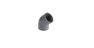 U-PVC 45° Yapıştırma Muflu Dirsek